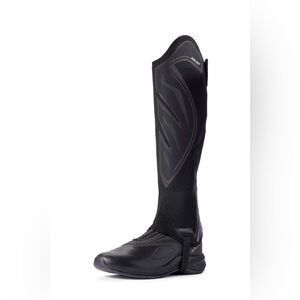 Ariat Women’s Ascent Half Chaps Black Knit | Lightweight Stretch Equestrian Gear